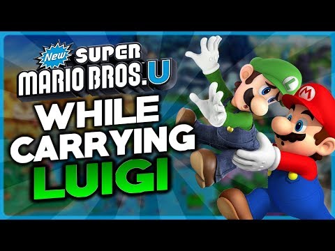 Is it possible to beat New Super Mario Bros. U While Carrying Luigi?