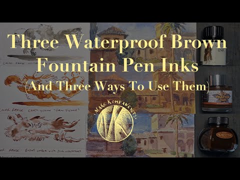 Three Waterproof Brown Inks (And Three Ways To Use Them)