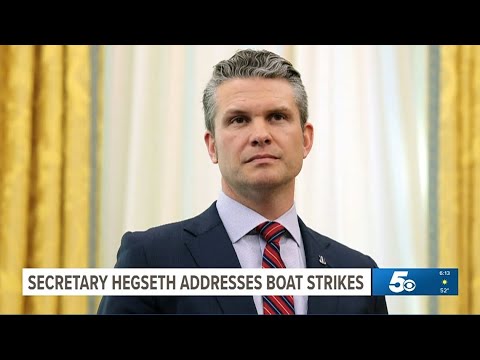 Defense Secretary Pete Hegseth defends drug boat strikes amid scrutiny