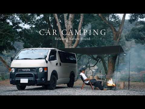 【Solo Camping】Spending solitude by a natural lake | Wild animal attack | Relax | ASMR