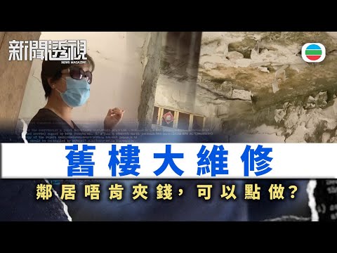 TVB新聞透視｜舊樓大維修：鄰居唔肯夾錢，可以點做？｜(繁／簡字幕)｜無綫新聞 ｜TVB News