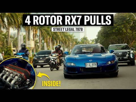 Driving a 4 Rotor RX7 On Crazy Indonesian Roads!