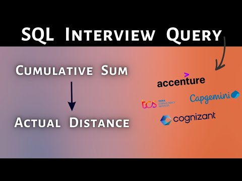 Solving SQL Interview Query | SQL Problem by Service based company