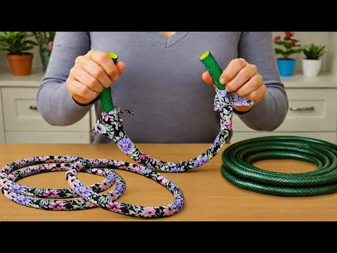 Nobody Will Believe These 2 Amazing Easy DIY Ideas Made with a Garden Hose and Fabric! 😲