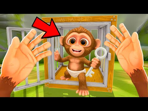 Helping The LITTLE MONKEY Escape - I Am Monkey VR
