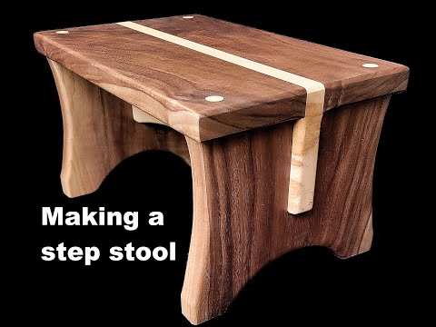 Making a walnut step stool