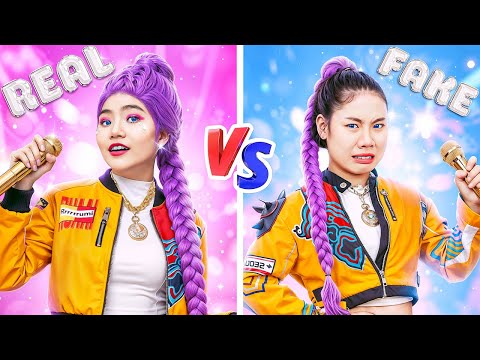 Real Rumi Vs Fake Rumi! Baby Doll Wants To Become Kpop Demon Hunters