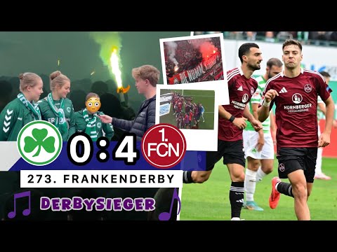 Fürth 0:4 Nürnberg - Stadionvlog | 273. Frankenderby / 1. FCN dominiert Fürth
