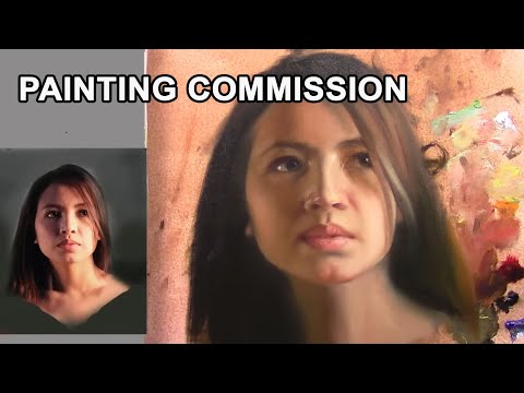 Portrait commission - Alla prima oil painting
