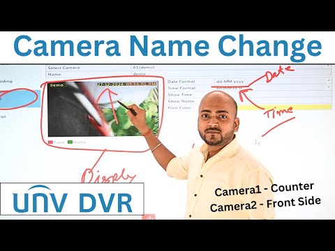 CCTV Camera Name Setting 🔥 UNV DVR ⚡ Customize display setting