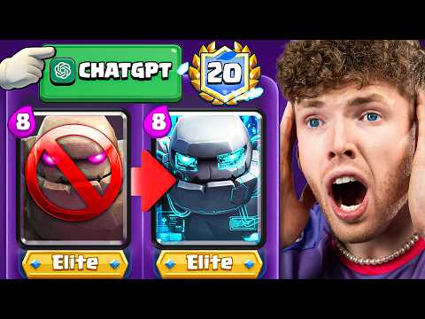 😱🤯CHATGPT BAUT MEIN DECK, BIS ICH 20 SIEGE HABE... | Clash Royale Deutsch