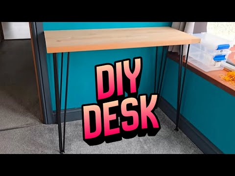 DIY Desk Build Using Hairpin Legs | Simple & Easy Furniture Project