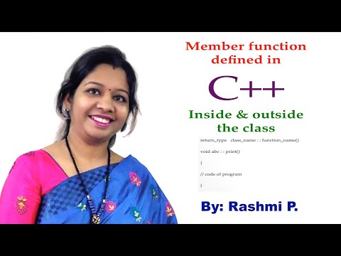 Member function in C++ || Lecture 14 || Member function defined inside & outside the class & program
