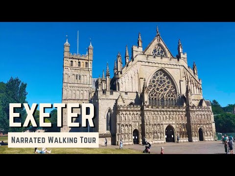 EXETER | 4K Narrated Walking Tour | Let's Walk 2023