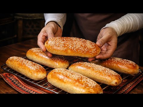 Easy HotDog Buns Recipe | Soft Homemade Hotdog Bread | Bakery Style Hotdog Buns