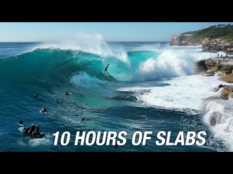 10 HOURS OF HEAVY SLABS - Surf & Bodyboarding Cape Solander, Shark Island & More + Ocean Sounds