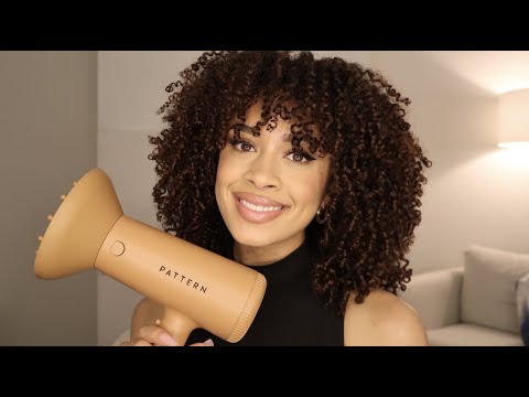 How I Diffuse My Curly Hair-NEW PATTERN Blowdryer