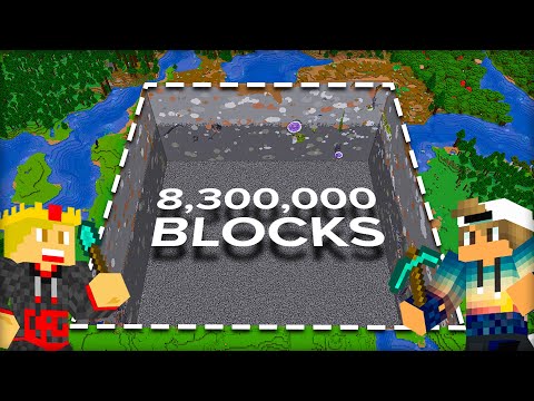 We Spent 47 Hours Digging A Perimeter In Minecraft Survival