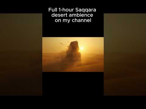 Saqqara at Dusk Hits Different 🌅 #shorts #desert #aesthetic #ambientmusic