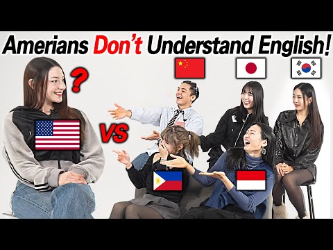 American was shocked by Asian English speaking method!!