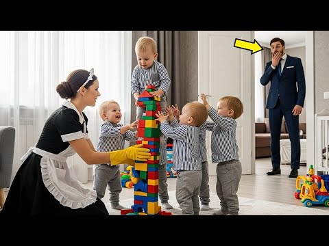 MILLONARIO LLEGA SIN AVISAR TEMPRANO A CASA A LA HORA DEL ALMUERZO… Y NO PUEDE CREER LO QUE VE