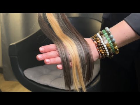 From blonde to natural color with matting