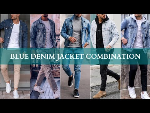 Blue Denim Jacket Outfit Ideas || Blue Denim Jacket Combination
