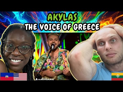 REACTION TO Akylas - The Voice of Greece Blind Auditions | FIRST TIME HEARING