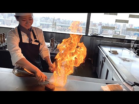 雄大な名古屋城を背景に優雅なひとときをすごせる空間 ナゴヤキャッスル 鉄板焼き - CROWN クラウン - 黒毛和牛テンダーロインステーキ