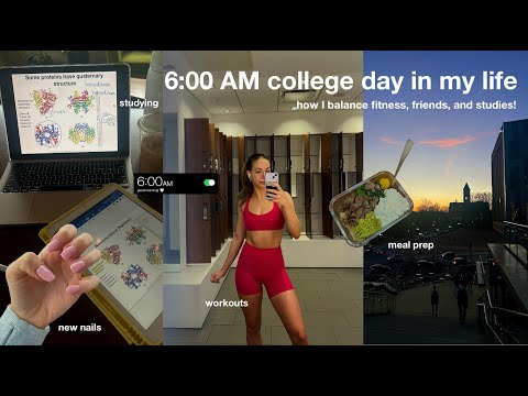 6 AM COLLEGE DIML + how I stay healthy, happy, and balanced!