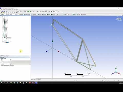 Bicycle Frame with Beam Elements ANSYS Workbench