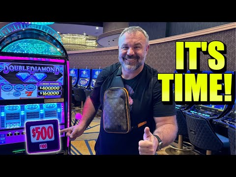 OMG! Finally Land My Biggest $500 Bet Jackpot On Double Diamond!!!