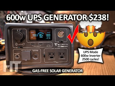Bluetti EB3A UPS LiFePO4 600w Solar Generator Power Station Review