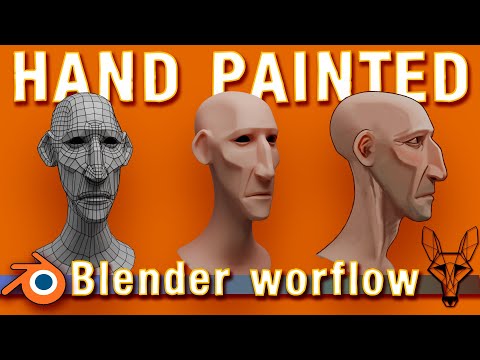 Hand painted character workflow in Blender