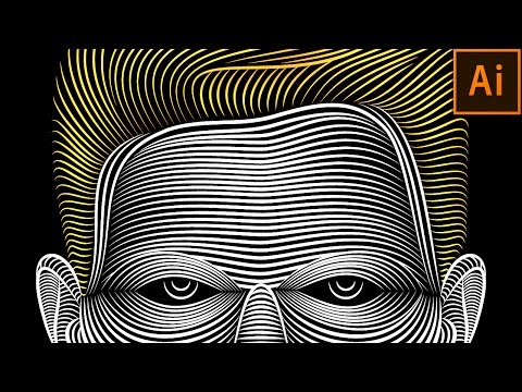 Illustrator Line Art Tutorial | Face Line Art