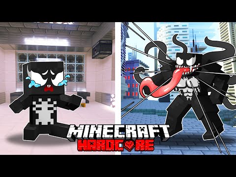 I Survived 100 DAYS as VENOM in HARDCORE Minecraft!