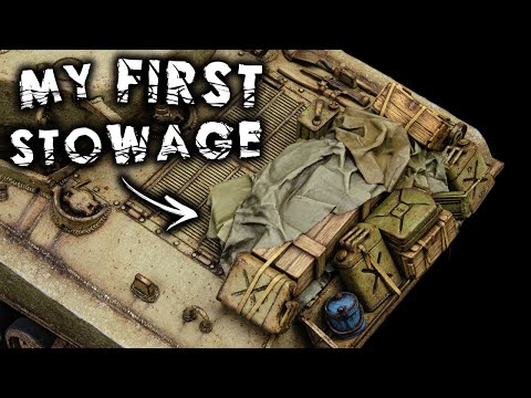 My First Real Attempt At Painting Stowage (Gone Serious) | M4A3E8 Sherman Easy 8 | Tamiya 1/48