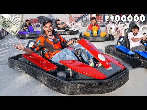 ₹100000 Go-Kart Race on Real Track🔥- कौनसी गाड़ी रेस जीतेगी?