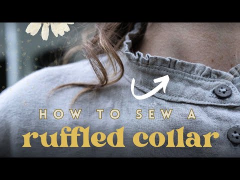 Add cute ruffles to your collar (or any seam!)