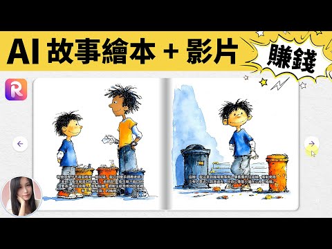 賺錢神器：AI一鍵生成繪本 + 有聲書 + 動畫！一次開 3 條被動收入管道🔥｜ReadKidz AI教程