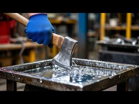 Simple Inventions! Few People Know This Secret Of Restoring An Old Axe.Cheap Electroplating.