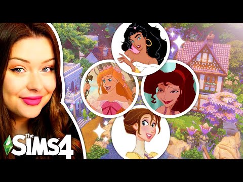 Each Tiny Home is an UNOFFICIAL Disney Princess in The Sims 4