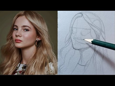 Loomis Method: Drawing a Girl's Face (Step by Step)