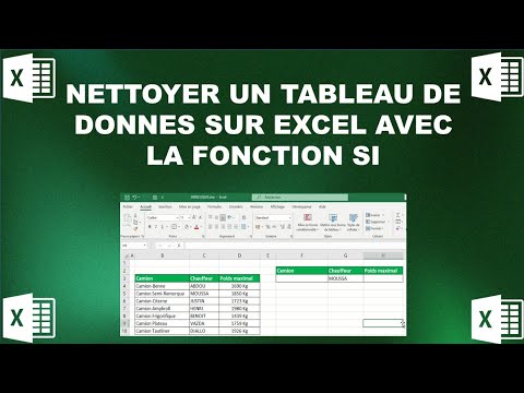 Clean a data table in Excel using the IF function