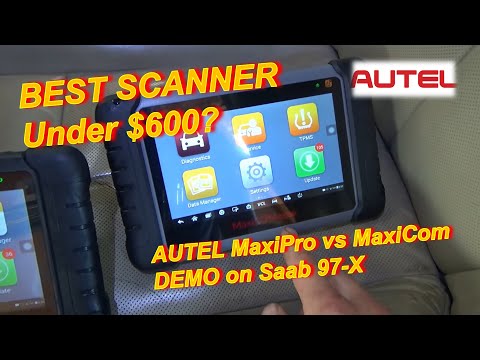 BEST Scanner Under $600? Special Deal from AUTEL! (MaxiPRO vs MaxiCOM demo on Saab 97-X)