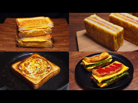 4 Easy Toast Recipes for Breakfast (4K)