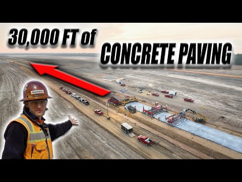 Concrete Paving for a Railroad Logistics Center