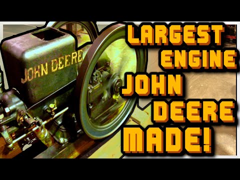 RARE ANTIQUE 6HP John Deere HIT MISS engine REVIVAL