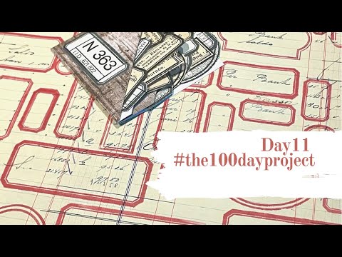 💯 Day 11 💯 Handmade labels from vintage papers . #the100dayproject