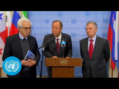 The Elders delegation on Security Council reform & other topics - Media Stakeout | United Nations